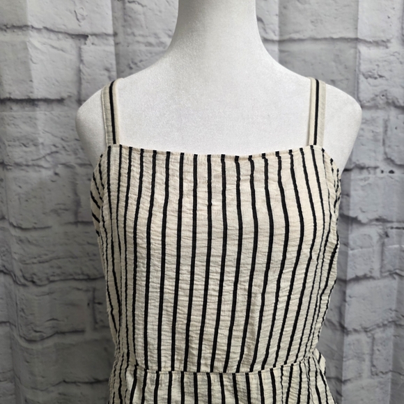 Express Black and White Striped Mini Dress - Picture 3 of 16